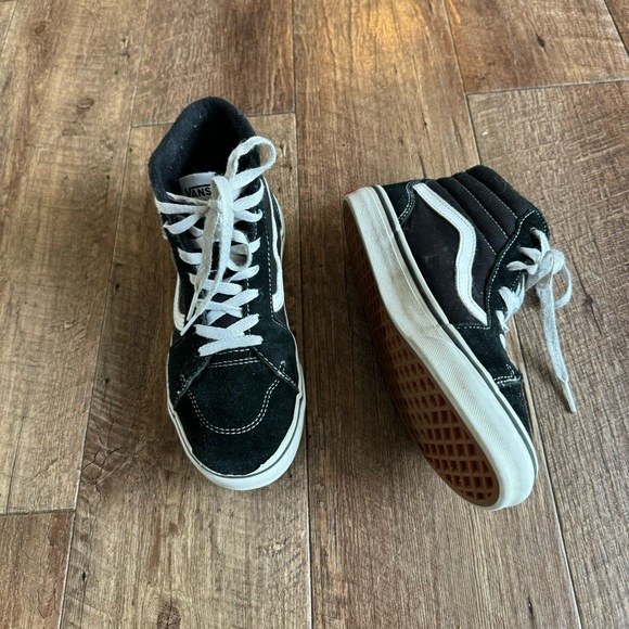 Vans SK8 hi black suede high top sneakers youth size 4 - Picture 12 of 12